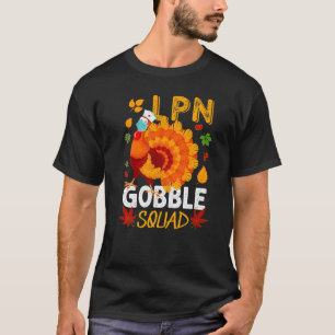 Camiseta Lpn Gobble Squad Peruca de peru Turquia Enfermeira