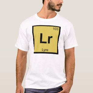 Camiseta Lr - Lira Música Símbolo da Tabela Periódica Quími