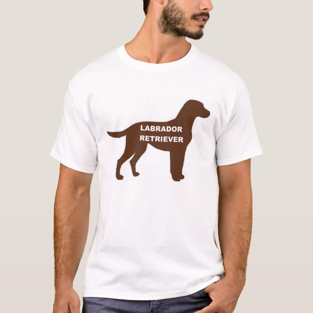 Camiseta LR nome do laboratório de chocolate silhouette (Frente)