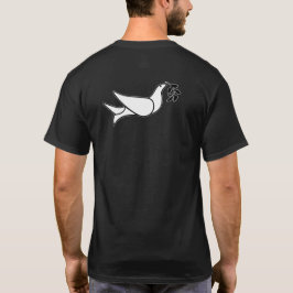 Camiseta LRP azul na pomba laranja