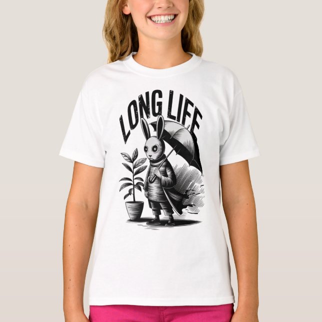 Camiseta LSNII Life Rabbit Umbrella T-Shirt (Frente)