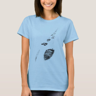 Camiseta Lt do pln de Cange do clima do Tshirt das pegadas