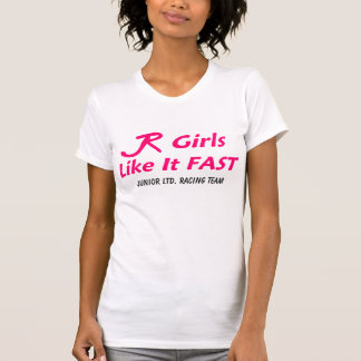 Camiseta Ltd júnior. "Meninas rápidas "