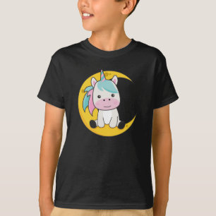 Camiseta Lua Animal Unicorn Lua Unicorn Boa Noite