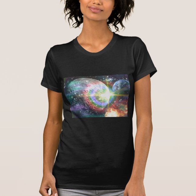 Camiseta lua arco-íris (Frente)