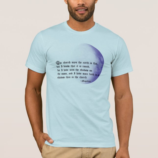 Camiseta Lua ateu (Frente)
