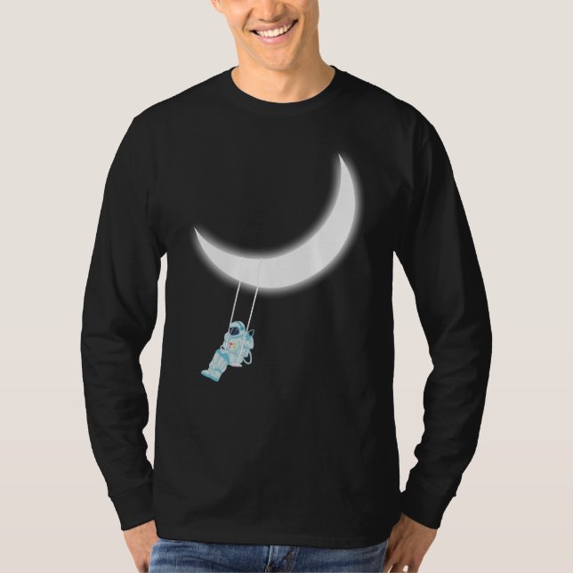 Camiseta Lua balnear astronauta (Frente)