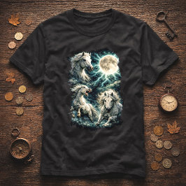 Camiseta Lua Cavalos Selvagens