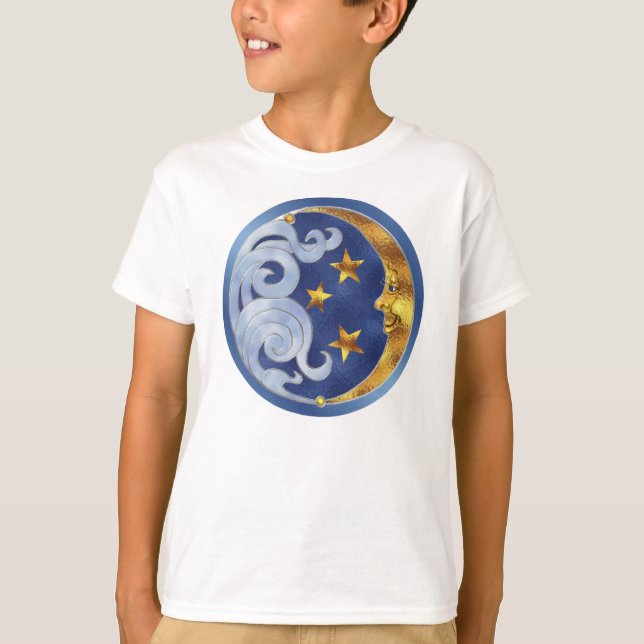 Camiseta Lua Celestial e Estrelas (Frente)