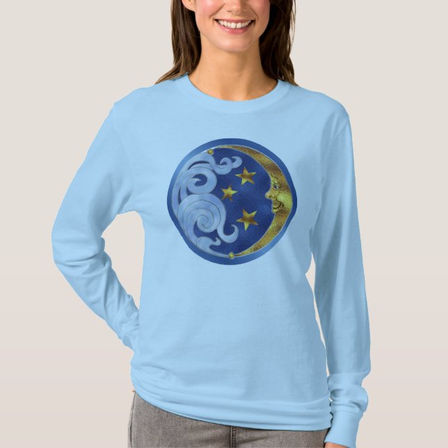 Camiseta Lua Celestial e Estrelas (Frente)