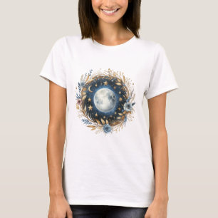 Camiseta Lua Cheia Boho