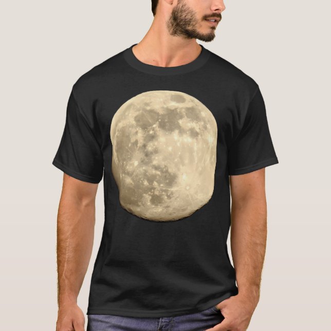 Camiseta Lua Cheia Céu da Lua (Frente)