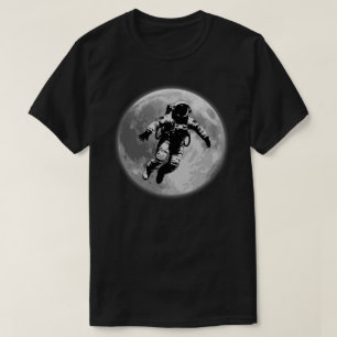 Camiseta Lua Cheia e Astronauta