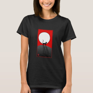 Camiseta Lua cheia e gato