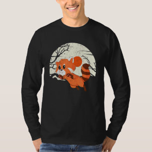 Camiseta Lua China Floresta Selvagem Animal Chinês Red Pand