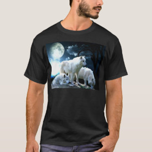 Camiseta Lua completa do lobo