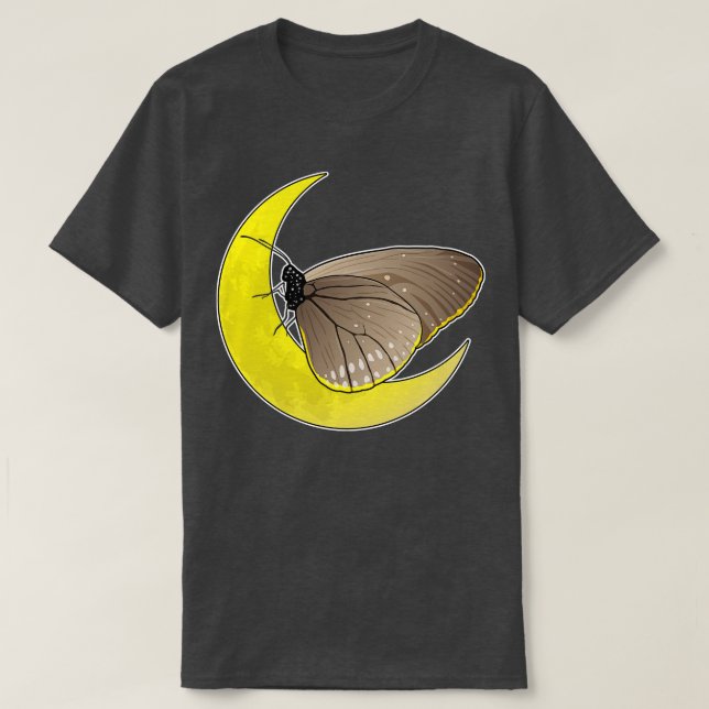 Camiseta Lua da borboleta (Frente do Design)