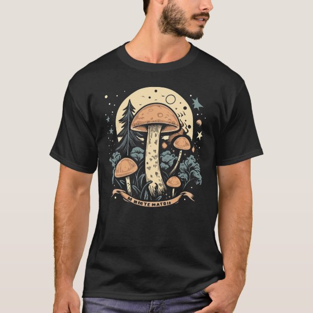Camiseta Lua da floresta de cogumelo (Frente)