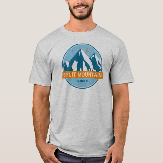 Camiseta Lua das Estrelas de Montanha Dividida da Califórni (Frente)