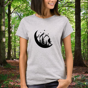 Camiseta Lua das Montanhas da Floresta Blindadada Big Foot 