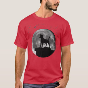 Camiseta Lua De Cachorro Suave Para Terrier