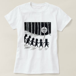 Camiseta Lua de cheio e Gatos, Louis Wain