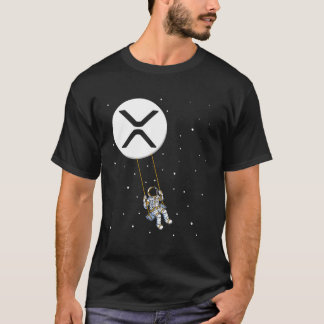Camiseta Lua de Criptomoeda do Controlador Xrp Swing Ripple