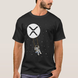Camiseta Lua de Criptomoeda do Controlador Xrp Swing Ripple