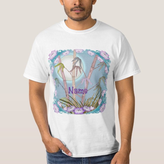 Camiseta Lua de Lótus de Bambu  (Frente)