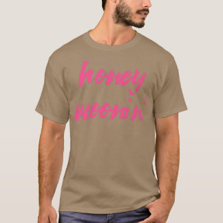 Camiseta Lua de Mel Casal Casado Correspondência Rosa Lua d