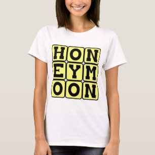 Camiseta Lua de mel, Férias de Recém-Casados