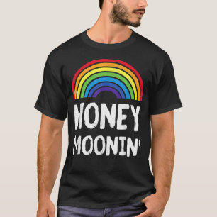 Camiseta Lua de mel LGBT Gays Lésbicas Noiva Noivo Viagem d