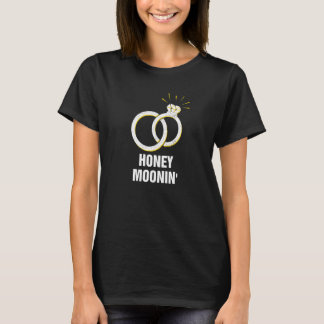 Camiseta Lua de Mel Lua de Mel Festa de Casamento Recém-Cas