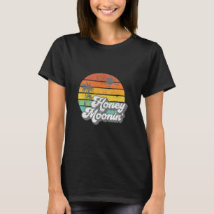 Camiseta Lua de Mel na Praia Férias de Lua de Mel Homens Mu