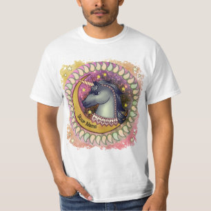 Camiseta Lua de Unicórnio Preto