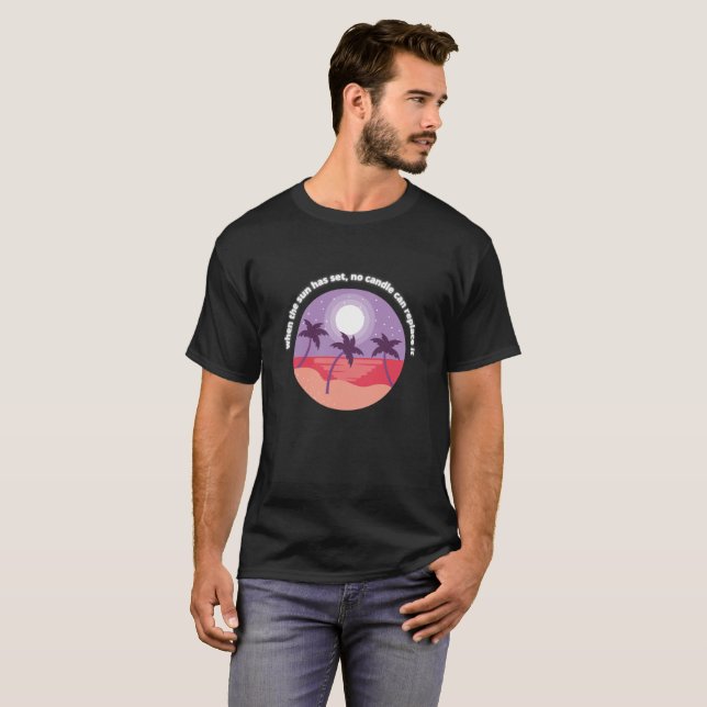Camiseta Lua do Crescente Serenidade Sunset (Frente Completa)