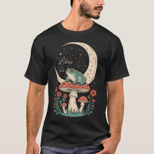 Camiseta Lua do Sapo de Libra Harmonia Cósmica do Cogumelo