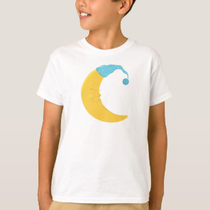 Camiseta Lua Dormindo, Lua Amarela, Lua Fresca, Bela Noite