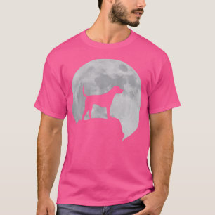 Camiseta Lua E Cachorro Silhout Inglês Foxhound