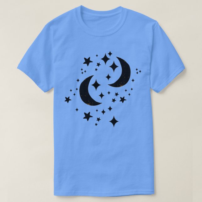 Camiseta Lua e Estrelas (Frente do Design)