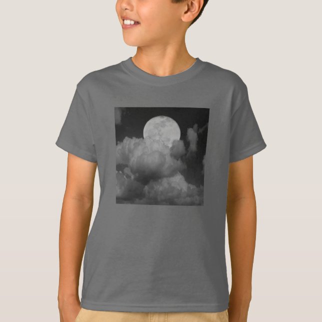 Camiseta Lua e Nuvens Sobre Kansas (Frente)