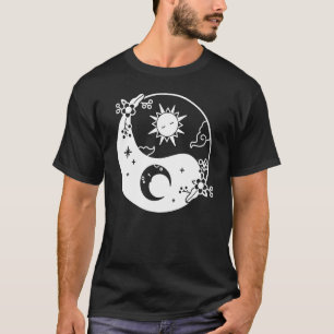 Camiseta Lua E Sol Árvore Da Vida Budista Mandala Yin