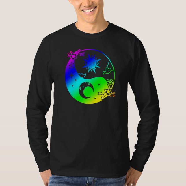Camiseta Lua E Sol Árvore Da Vida Budista Mandala Yin (Frente)