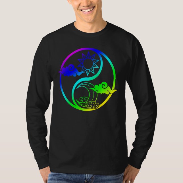 Camiseta Lua E Sol Árvore Da Vida Budista Mandala Yin (Frente)