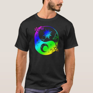 Camiseta Lua E Sol Árvore Da Vida Budista Mandala Yin