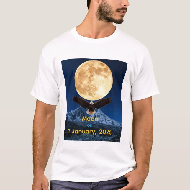 Camiseta Lua em 1 de janeiro de 2026 (Frente)