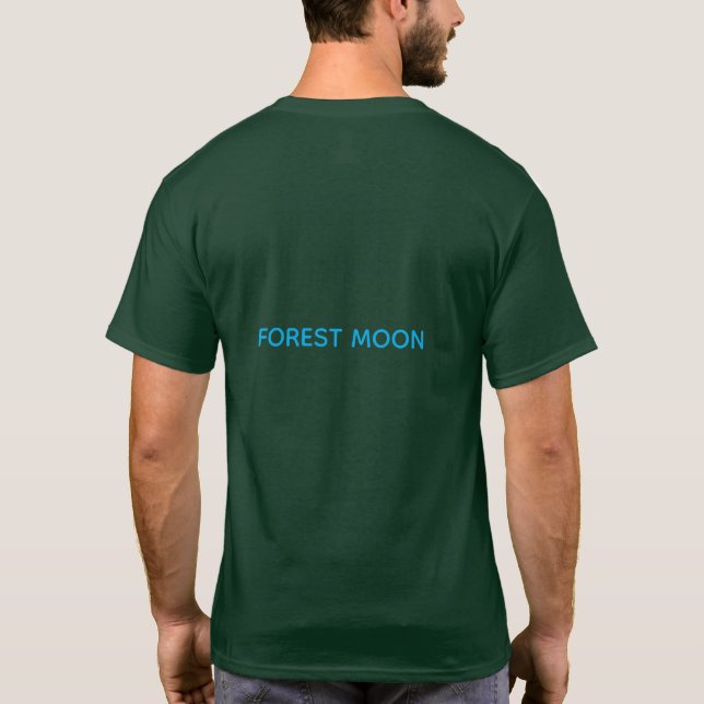 CAMISETA LUA FLORESTA NATUREZA AMARELA (Verso)