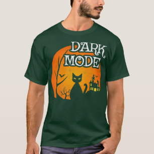 Camiseta Lua Gata Negra - Cena Negra - Halloween - Engraçad