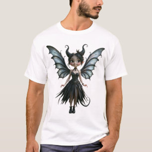 Camiseta Lua Menina Sombra, a Fada Gótica Fofa