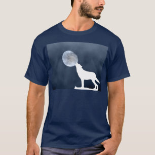 Camiseta Lua Nova - lobo uivando